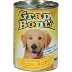 Gran Bonta Dog Canned Food with Chicken & Turkey  火鳳滑雞400g